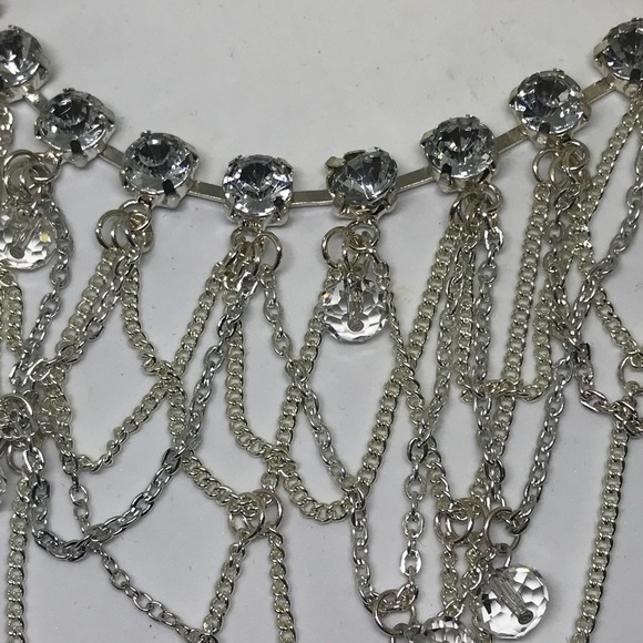 Beautiful Crystal Chain Statement Necklace [JW-16] - Picture 8 of 8